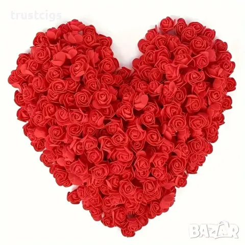 Мини рози за декорация 100 бр., снимка 4 - Романтични подаръци - 47390021