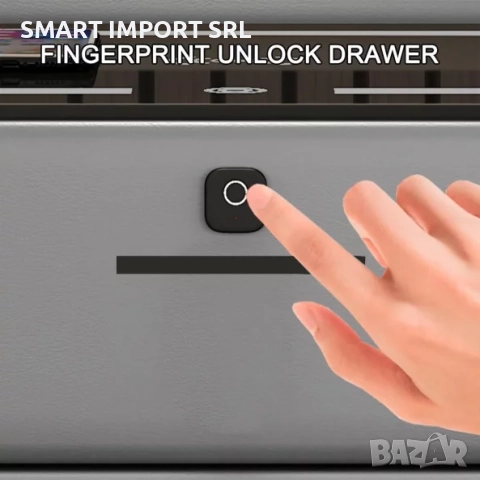 Интелигентно нощно шкафче Smart Heater Led, безжично зареждане, Bluetooth, сив, снимка 4 - Шкафове - 51999427