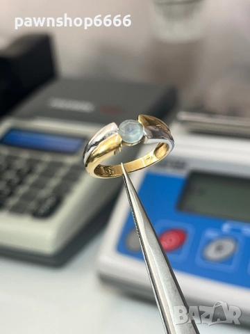 Златен пръстен 18 карата, снимка 12 - Пръстени - 51663492