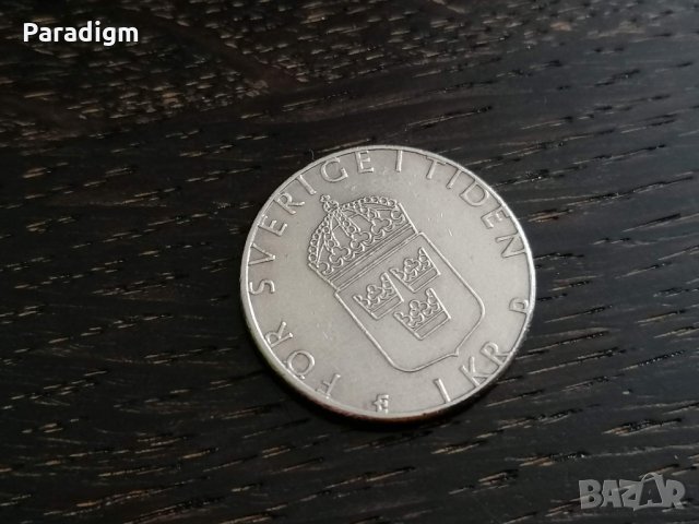 Монета - Швеция - 1 крона | 1989г.