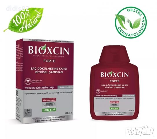 Шампоан Bioxcin Forte. За сериозен косопад. Унисекс. 300мл., снимка 2 - Продукти за коса - 38731995