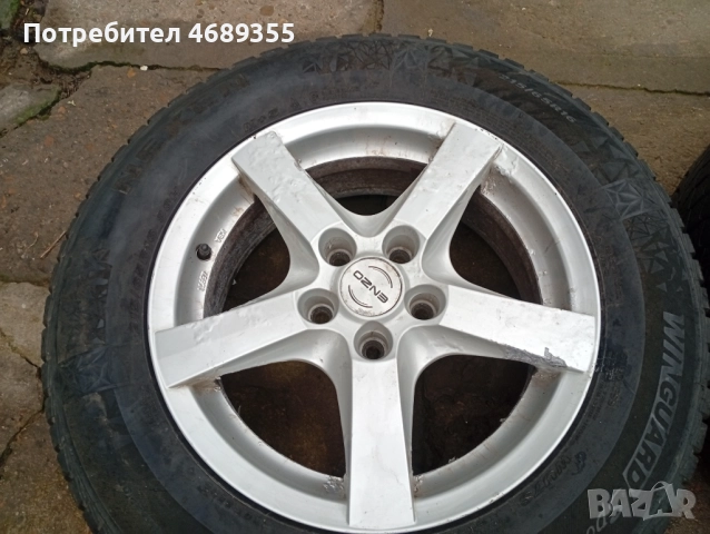 Продавам лети джанти 16-ки със зимни гуми , снимка 2 - Гуми и джанти - 52881510