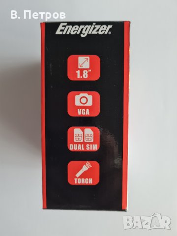 Продавам обикновен телефон с копчета ENERGIZER Energy E10, снимка 3 - Телефони с две сим карти - 37228382