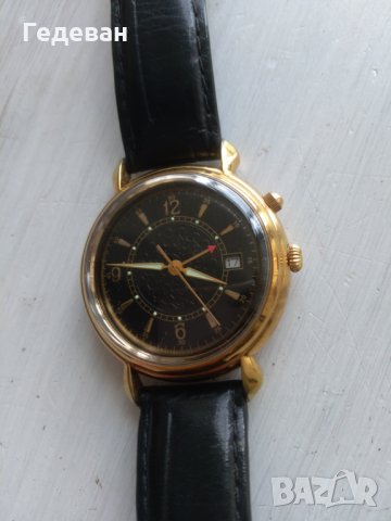 Красив кварцов с дизайн на Vulcain Cricket, снимка 4 - Мъжки - 26228853