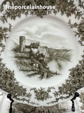 Seltmann Weiden Rheingau Барок- сервиз за хранене и кафе за 6 човека като НОВ, снимка 10 - Сервизи - 52542686