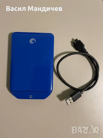 Преносим хард диск Seagate 500GB (external hard drive), снимка 1 - Твърди дискове - 48797551