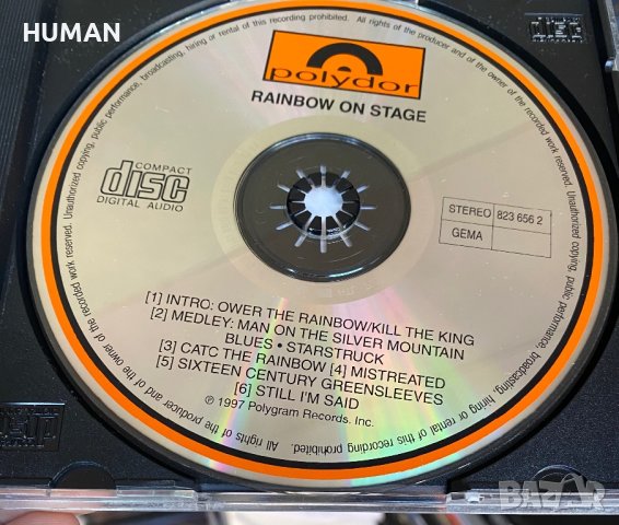RAINBOW , снимка 3 - CD дискове - 43908295