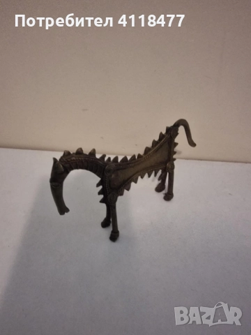 Ретро бронзова статуетка кон, снимка 2 - Антикварни и старинни предмети - 52254028