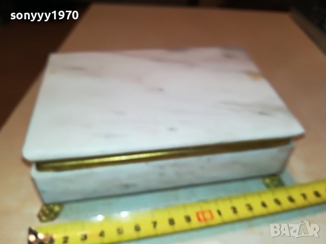 МРАМОРНА КУТИЯ С ОБКОВ 1101231100, снимка 16 - Антикварни и старинни предмети - 39263979