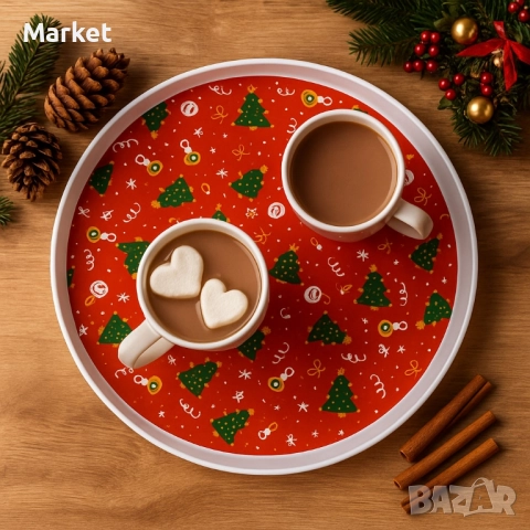 Практична Коледна табла с елхички, снимка 2 - Декорация за дома - 52063104