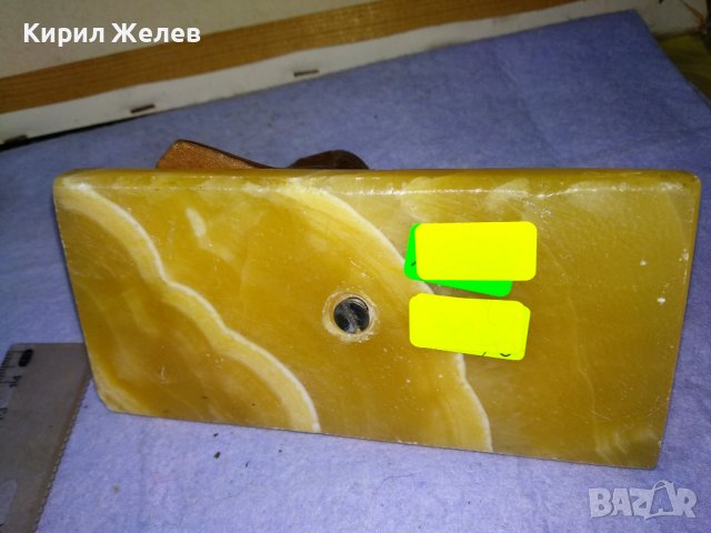 Стар МЕТАЛЕН ЕГИПЕТСКИ СВИНКС ПОМЕДНЕН с ПОСТАМЕНТ от ПОЛИРАН ЕСТЕСТВЕН АЛАБАСТЪР 42666, снимка 13 - Декорация за дома - 43876620