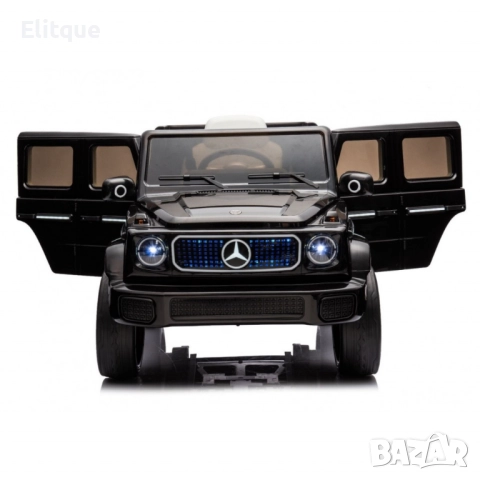 Акумулаторен джип Mercedes EQG Electric G-Class 12V с отварящи се врати меки гуми 4x4, снимка 9 - Коли, камиони, мотори, писти - 52778184
