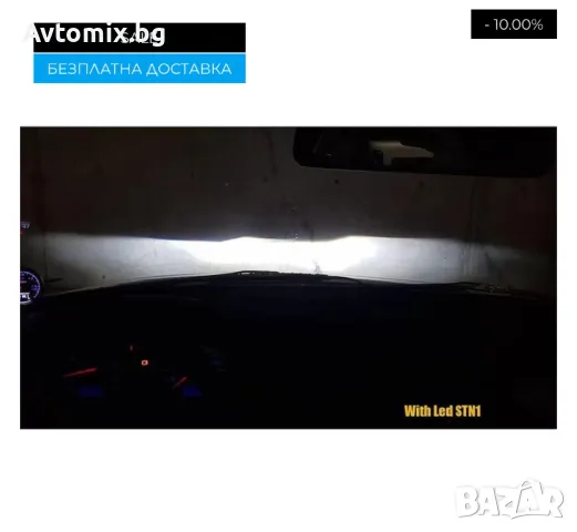 HIR2/9012 LED xenon крушки, модел STN1 за 10-24V, 65W, Canbus 6000K, комплект, БЕЗПЛАТНА ДОСТАВКА, снимка 5 - Аксесоари и консумативи - 49674264