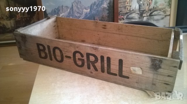 bio-gril дървен сандък-за колекция-71х30х15см-внос холандия, снимка 2 - Колекции - 27886449