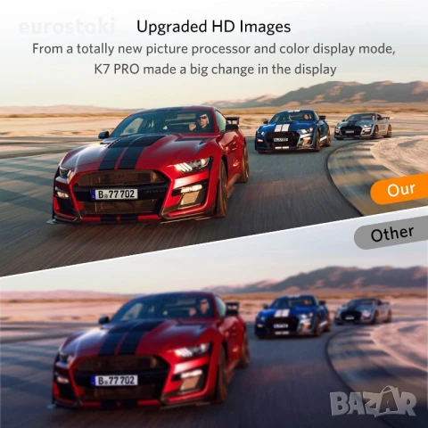 K7PRO Комплект цифрова безжична камера за заден ход, поддържа 2 камери със стабилен сигнал, 5-инчов , снимка 7 - Аксесоари и консумативи - 51109836