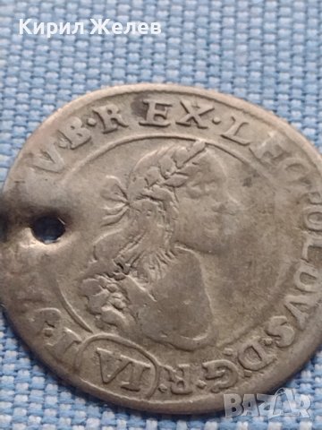 Сребърна монета 6 кройцера 1672г. Леополд първи Унгария за КОЛЕКЦИОНЕРИ 14909, снимка 3 - Нумизматика и бонистика - 42968042