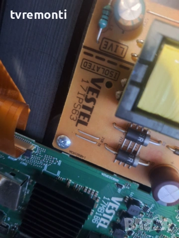 POWER BOARD 17IPS63  for, TOSHIBA 32WA2363DG 32inc DISPLAY VES315WNFT-L3-Z01, снимка 3 - Части и Платки - 53508876