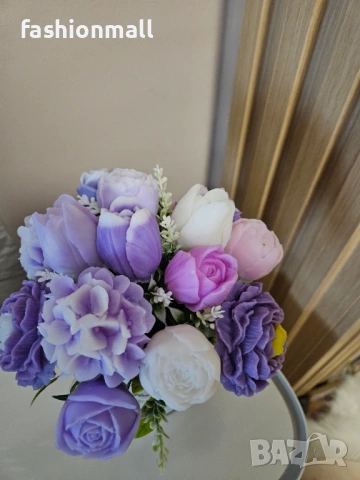 Сапунени цветя, снимка 8 - Декорация за дома - 53490472