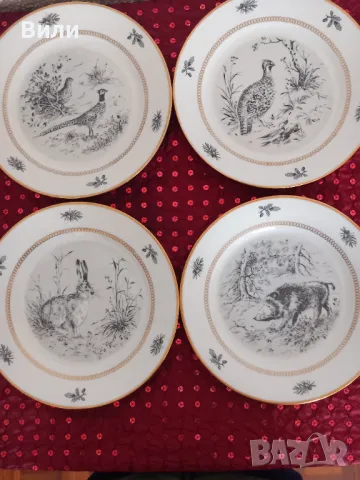 Прекрасни чинии с декорация от диви животни, снимка 7 - Чинии - 49293149