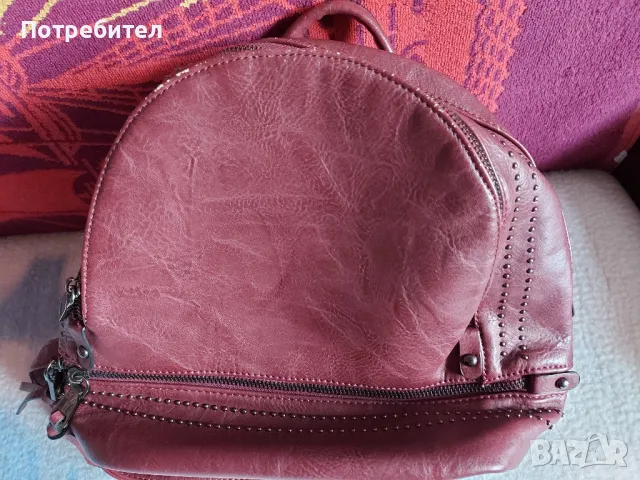 Дамска кожена раница, снимка 9 - Раници - 47666675