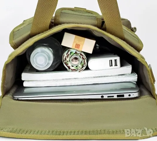 Мъжка чанта за къмпинг през рамо с множество джобове, снимка 3 - Чанти - 47747902