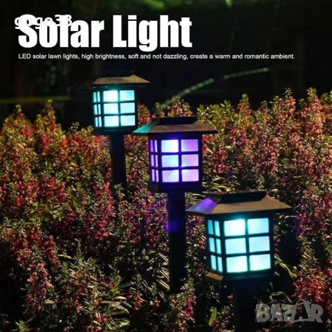 Соларна градинска лампа с ярка светлина SB-34, снимка 8 - Соларни лампи - 51070618