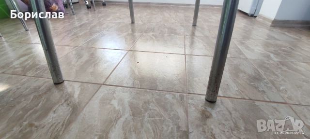 Стъклена трапезна маса на две нива., снимка 3 - Маси - 51790239