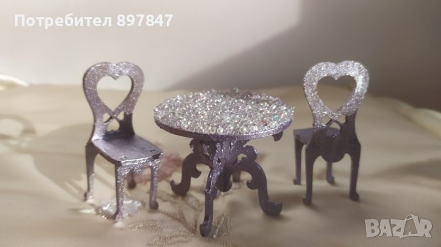 Играчка Дървена малка масичка за кафе и столчета играчка, снимка 8 - Играчки за стая - 40877741