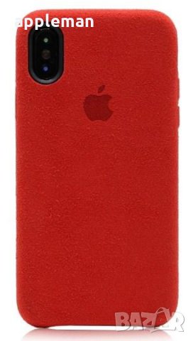 ЛУКС оригинален iPhone Алкантара кейс case за X XS MAX 7 8 Plus 6 6s, снимка 3 - Калъфи, кейсове - 26584030