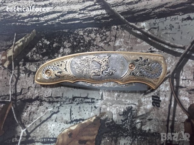 нож Златоуст-LYNX Russian gold plated , снимка 2 - Ножове - 43895962
