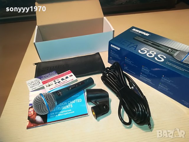 shure beta sm58s-КОМПЛЕКТ-внос швеицария, снимка 8 - Микрофони - 28381568