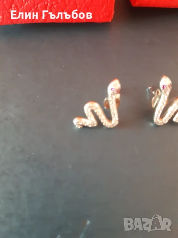 Обеци, сребърни дамски чисто нови в кутийка, снимка 5 - Обеци - 50951311