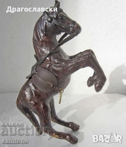 стар музикален ударен инструмент барабан, гълъб птица, кожа и дърво ваза Патагония, кожен кон, хамут, снимка 13 - Декорация за дома - 28907670