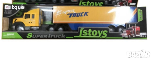 Голям камион, жълт, снимка 3 - Коли, камиони, мотори, писти - 52787060