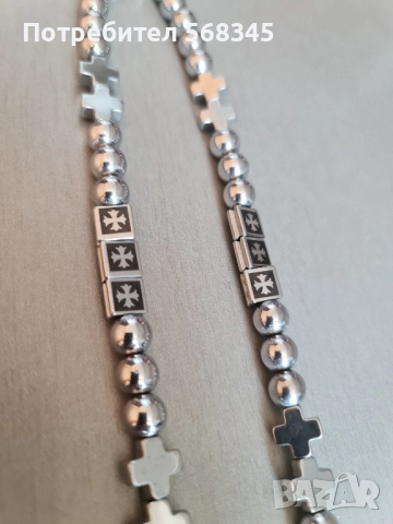 Мъжки гердан.Ръчна изработка. Стомана., снимка 7 - Колиета, медальони, синджири - 51438941