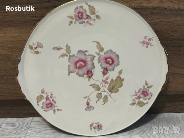 Антикварно голямо порцеланово плато , снимка 5 - Прибори за хранене, готвене и сервиране - 53412415