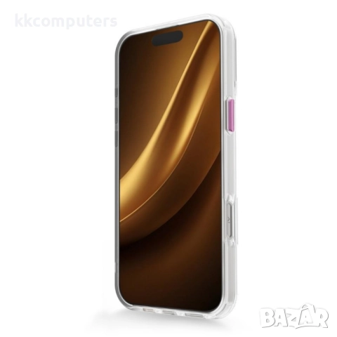 Силиконов кейс bSmart Clear Thin Magsafe, За iPhone 17 Pro (6.3), Розов и Протектор, снимка 3 - Калъфи, кейсове - 52493329