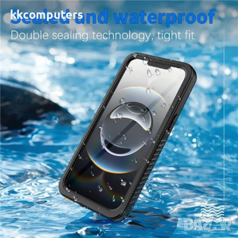 iPhone 16e REDPEPPER Водоустойчив / Удароустойчив Калъф + Скрийн Протектор – Черен, IP68, снимка 2 - Калъфи, кейсове - 50728523