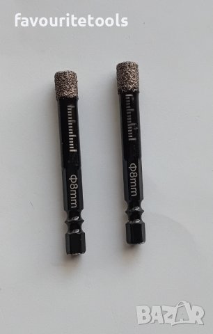 Диамантени боркорони за фаянс и гранитогрес ф6 и ф8, снимка 1