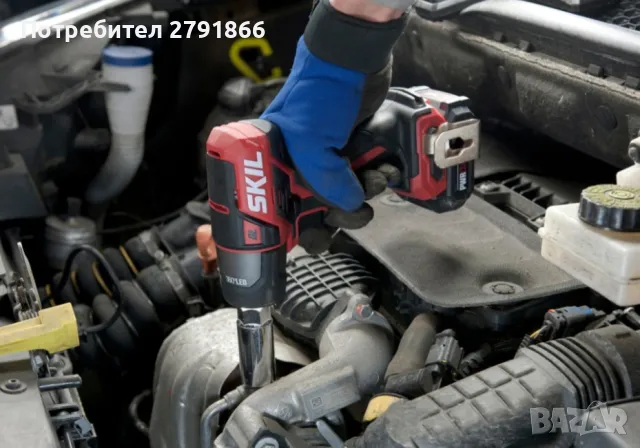 Ударен акумулаторен гайковерт SKIL SD1E2280DA комплект със 12VС батерия 2.0Ah и бързозарядно, снимка 2 - Други инструменти - 48264915