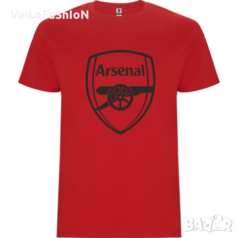 Нова мъжка тениска на футболния отбор Арсенал (Arsenal) в червен цвят 
