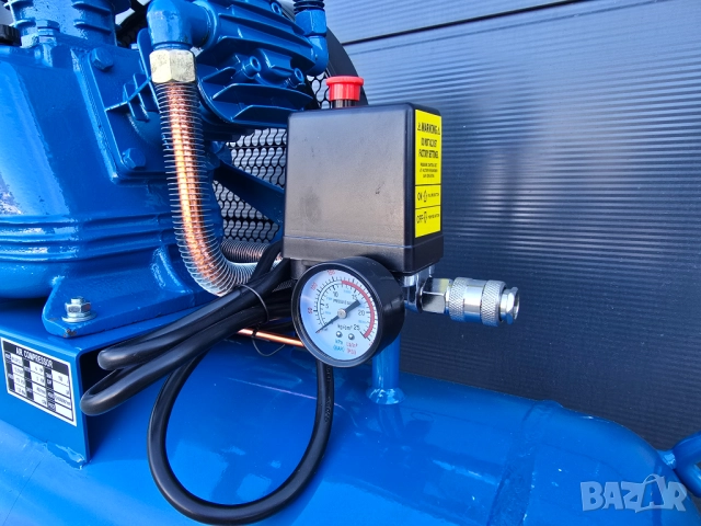 2025 Компресор за въздух - 150 литра 3.0 kW, 4 hp 12 bar.480л/м, снимка 3 - Компресори - 52270498