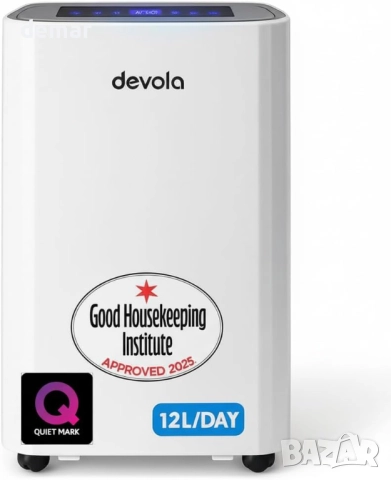Devola 12 л/ден обезвлажнител и HEPA H13 пречиствател на въздух,DVH12L