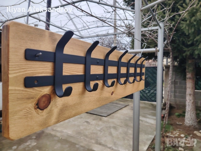 Закачалка в индустриален стил, снимка 2 - Закачалки - 53480875