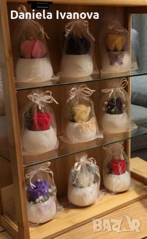 Сапунени рози, снимка 2 - Изкуствени цветя - 38183779