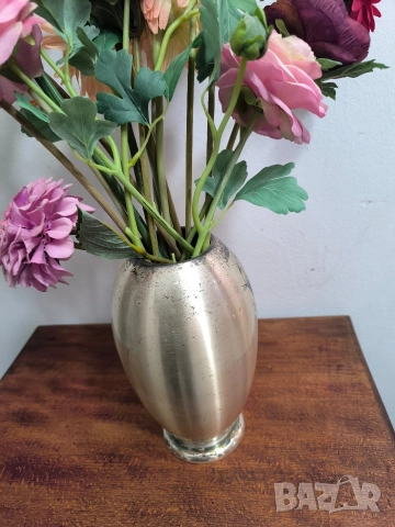 антикварна ваза wmf посребрена с патина 1930 ар деко, снимка 3 - Антикварни и старинни предмети - 53405992