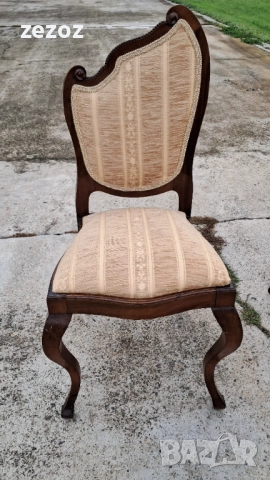 Комплект ретро махагонов масив, снимка 8 - Столове - 52848327