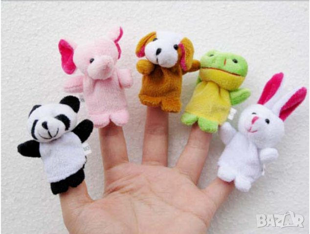 10 малки плюшени фигурки за пръсти куклен театър животни, снимка 5 - Плюшени играчки - 33251873
