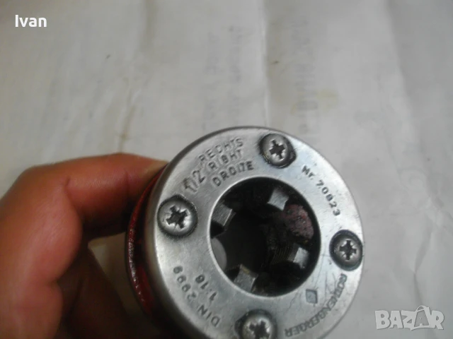 1/2" Винторезна глава Rothenberger Industrial за резби на тръби 1:16 дясна оригинална стандарт BSPT, снимка 9 - Други инструменти - 51021703