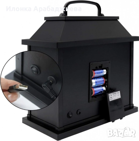 Декоративен LED фенер - камина, снимка 3 - Декорация за дома - 52302559